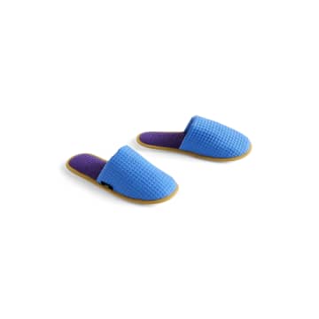 Shop Hay Pantofole Waffle Slippers In Blue