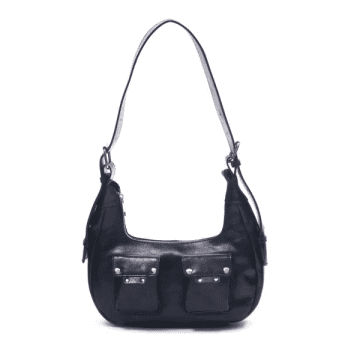 Nunoo Sally Small City Leather Bag In Black