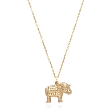 Anna Beck Small Elephant Charity 1209n Gld Necklace