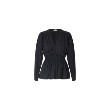 Nynne Mona Jersey Blouse In Black