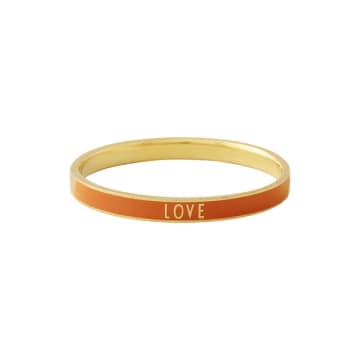 Design Letters Orange 'love' Enamel Bracelet
