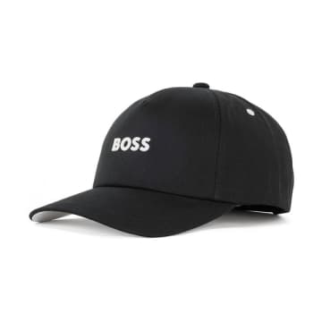 Shop Hugo Boss Fresco 3 Emed Cap In Black