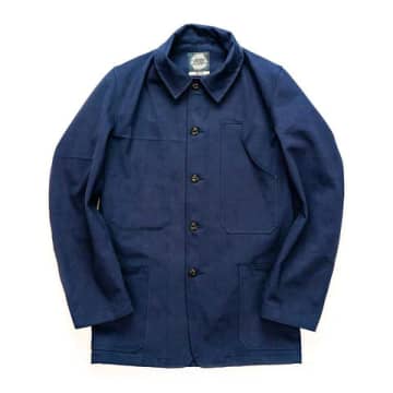 Yarmouth Oilskins The Drivers Jacket Navy In Blue