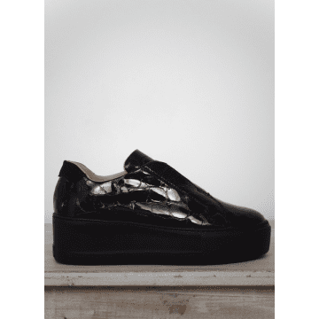 Donna Lei Cocco Vernice Trainers Black