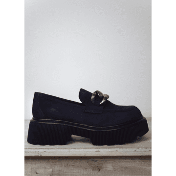 Donna Lei Camoscio Loafer Navy In Blue