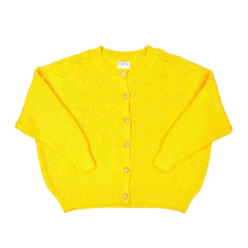 Sisters Department Kids' Long Sleeve Cardigan And Gold -yellow