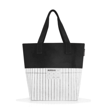 Reisenthel 48 X 40 Cm Black And White Urban Shoulder Bag