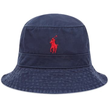 Polo Ralph Lauren Classic Bucket Hat Navy In Blue