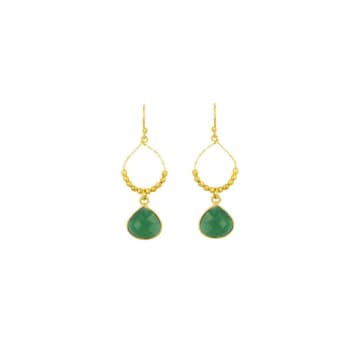 Ashiana Bay Reef Green Earrings