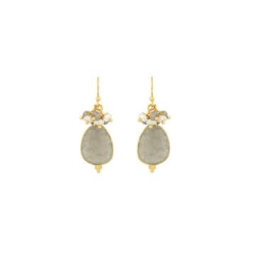 Ashiana Willow Grey Stone Earrings