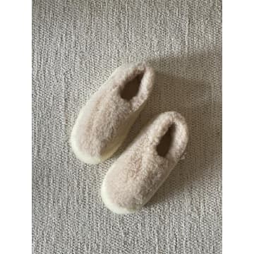 Yoko Wool Siberian Slippers Beige