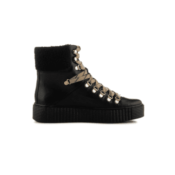 Shoe The Bear Agda Leather Warm Boot In Black