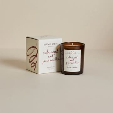Plum & Ashby Cedarwood And Pine Needle Votive Candle In Brown