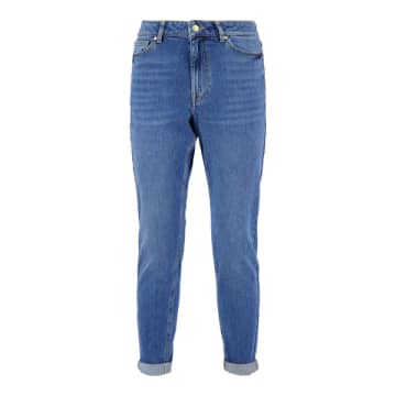 Zusss Trendy Mom Jeans, Blue New