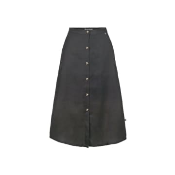 Zusss Hip Skirt With Buttons, Graphite Grey