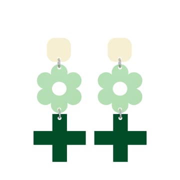 Orella Jewelry Prado Earrings In Green