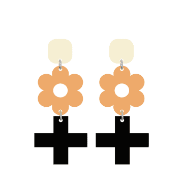 Orella Jewelry Prado Earrings In Orange