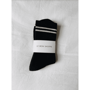 Le Bon Shoppe Noir Boyfriend Socks In Black