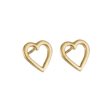 Posh Totty Designs Rose Gold Mini Heart Stud Earrings