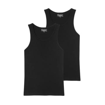 Bread And Boxers 2-pack Tank Top In Black