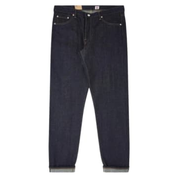 Shop Edwin M Regular Tapered Blue Unwashed Made In Japan Jeans
