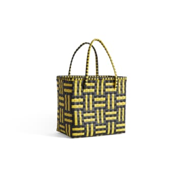 Hay Maxim Large Yellow And Black Bag In Blue