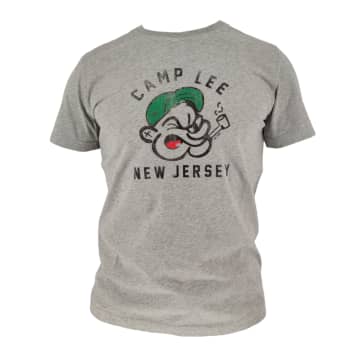 Bl'ker Camp Lee T-shirt Man Melange Gray In Grey