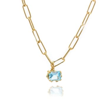 Dainty London Large Astrid Necklace In Metallic