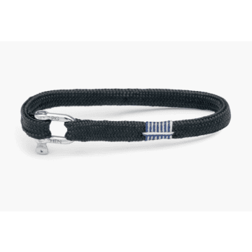 Pig & Hen Navy | Silver Vicious Vik Bracelet In Blue