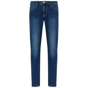 Shop Armani Exchange J13 Slim Fit Jeans In Blue