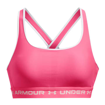Under Armour Top Mid Crossback Donna Pink Punk/white