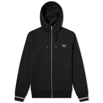 Fred Perry Authentic Zip Hoody Black