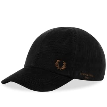 FRED PERRY FRED PERRY CORDUROY CAP BLACK