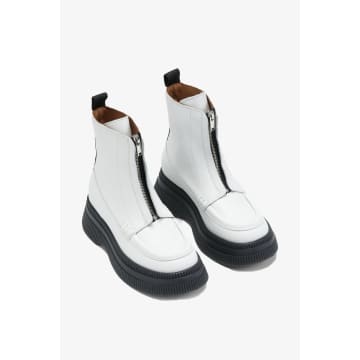 Shop Ganni Creepers Wallaby Zip Boots