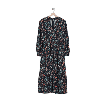 Indi And Cold Gilda Dress In Black Floral From
