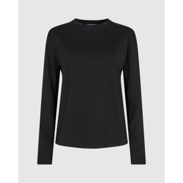 Anorak Minimum Arkisa Long Sleeve Cotton Top T-shirt Black