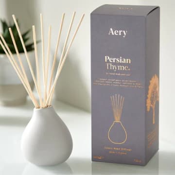 Aery Persian Thyme Reed Diffuser In Gray