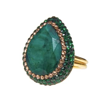 Soru Emerald Green Crystal Ring