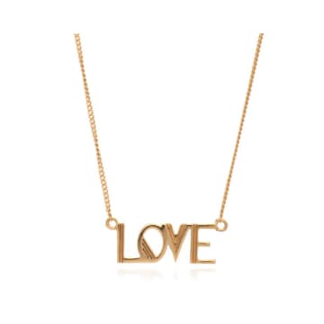 Rachel Jackson London Gold Love Necklace