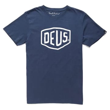 Shop Deus Ex Machina Shield T-shirt In Blue