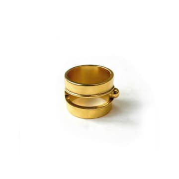 Shop Goossens Gold Large Buckle Ring