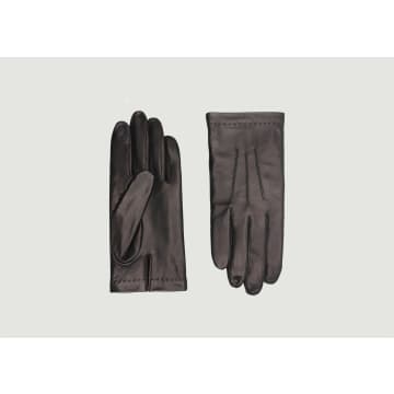 Agnelle Silk Lined Leather Tactile Gloves Loïc
