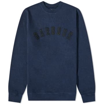 Barbour Debson Logo Sweatshirt Navy Marl In Blue
