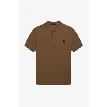 Fred Perry Slim Fit Plain Polo Shaded Stone / Black