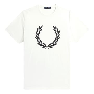 Fred Perry Laurel Wreath Print T-shirt Snow White