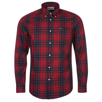 Shop Barbour Wetheram Tailored Shirt Red