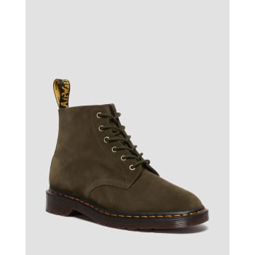 Dr. Martens' Dr. Martens 101 Ub Repello Calf Suede Olive In Green