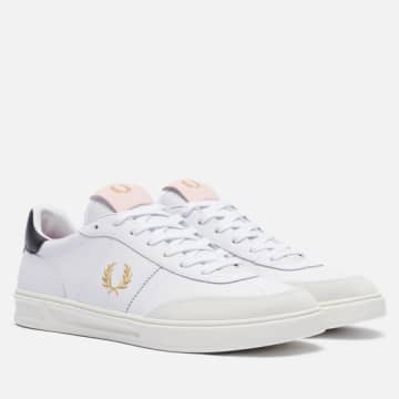 Fred Perry B400 Leather Suede 100 White