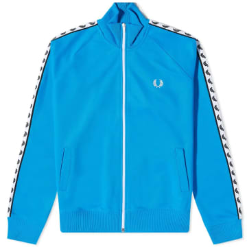 Fred Perry Taped Track Jacket Kingfisher