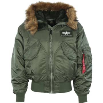 Alpha Industries 45p Hooded Sage Green